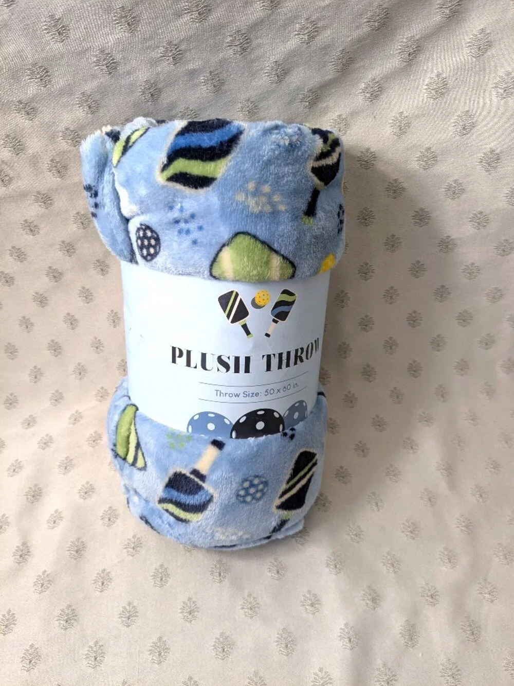 New! Pickleball Plush Throw Blanket 50
